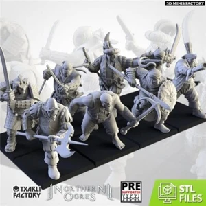 Ogres Mercenaries [ 8 ] – Txarli Factory Miniatures 28mm – Ogres - Picture 1 of 7