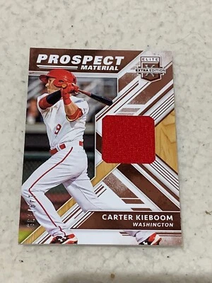 2018 Panini Elite Extra Edition Jersey Relic Carter Kieboom RC #'d /199 N0n Auto - Image 1 of 4