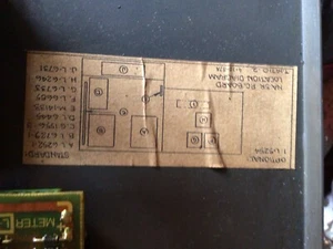L-5254 Board Lincoln Burn Back Board - Bild 1 von 2