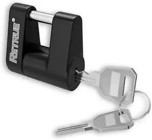 Trailer Tongue Coupler Lock, Trailer Hitch Lock,Dia 1/4 Inch, 3/4 Inch Span for - Picture 1 of 12