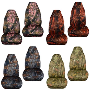 Fundas de diseño fundas de asiento de coche delanteras madera camuflaje se adapta a 1989-1998 Geo Tracker camuflaje - Imagen 1 de 14