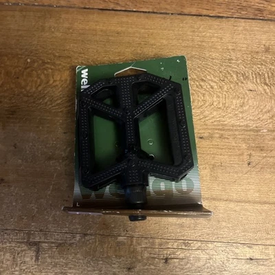 Nuevos pedales de plataforma de resina Wellgo 9/16 pedales planos MTB ATB bicicleta híbrida Foto 1 de 4