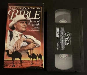 Charlton Heston Presents The Bible: Jesus Of Nazareth VHS Tape (GoodTimes 1993) - Picture 1 of 9