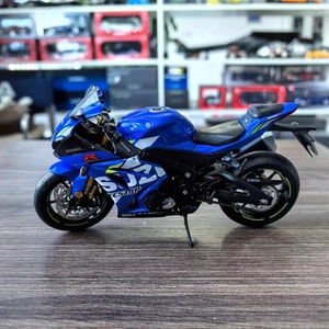 LCD 1/12 Scale Suzuki GSX-R 1000R Blue Motorcycle Diecast Model Toy Gift - Picture 1 of 8