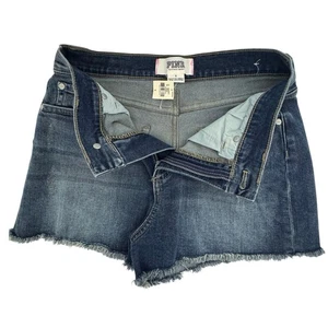 Pink Victoria's Secret Größe 6 hoch geschnitten ausgefranste Denim Jeansshorts neu mit Etikett - Bild 1 von 6