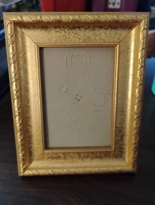 Gold Gilt Ornate Tabletop Style Picture Frame 7x6 Overall Fits 3 x 4 1/2 Picture - Picture 1 of 16