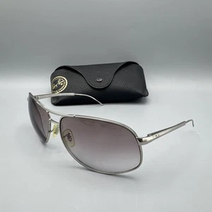 RayBan RB 3387 003/8G 64-15 3N FRAMES ONLY / MISSING ENDS OF TEMPLE ARM + Case - Picture 1 of 10