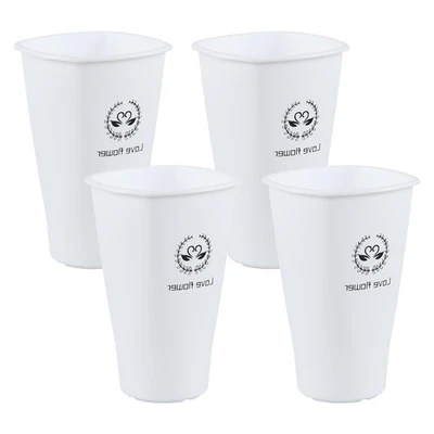 Cubos para plantas de flores de 12 pulgadas de alto con asas, soporte para flores de plástico profundo Ta... Foto 1 de 4