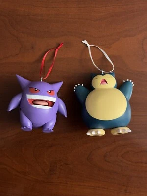 Figura de Batalla Pokemon Snorlax y Gengar Adorno de Navidad con Tornillo Extraíble Foto 1 de 4