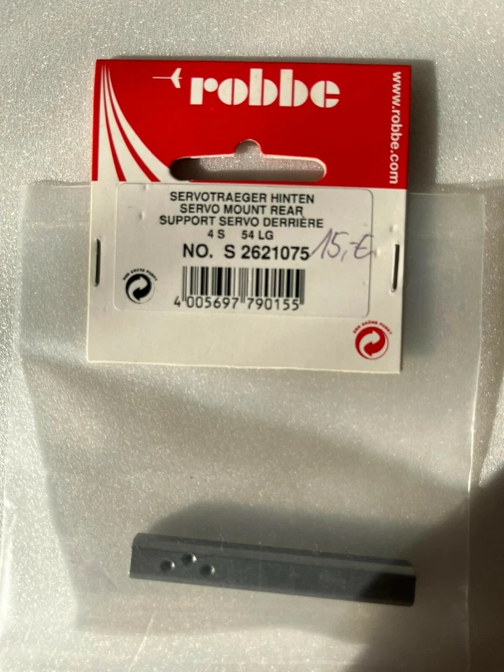 Robbe Servoträger hinten 4S 54 Lg Best. Nr. S2621075 NEU - Bild 1 von 1