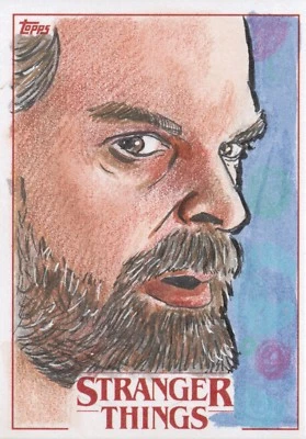 2018 Stranger Things Season 1, Sketch Card By Darren Coburn-James 1/1 - Image 1 of 2