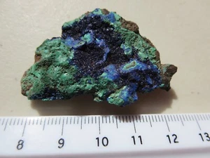 545 AZURITE & MALACHITE SPECIMEN. BISBEE, AZ. EX CLOSED OLD TIME ROCK SHOP - Picture 1 of 5