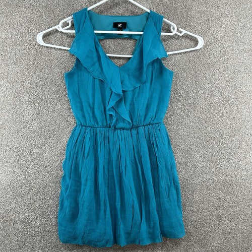 VETEMENTS Abito da donna blu IZ Byer taglia media senza maniche arricciate