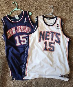 Home & Away Vince Carter New Jersey Nets Mens Reebok Swingman NBA Jersey 