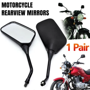 Motorcycle Rearview View Mirrors For Honda Suzuki KAWASAKI Motorbike Accessory - Picture 1 of 12
