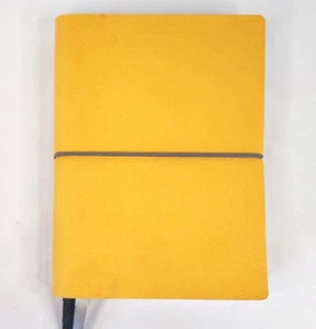 Ciak Italien gelbes Notizbuch liniertes Papier + leere Kalenderseiten 6,5"x4,75" Index - Bild 1 von 11