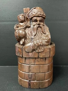 SANTA CLAUS HOLDING GIFTS PAPER MACHE MOLD/SCULPTURE - Picture 1 of 10