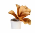 38549 Fleur de Mousse Rumba Kunstschaum Fleur L 18cm Curryfarben Ø 15 CM