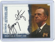 Twenty Four 24 Season Four 4 Gregory Itzin (President Logan) autograph auto Card