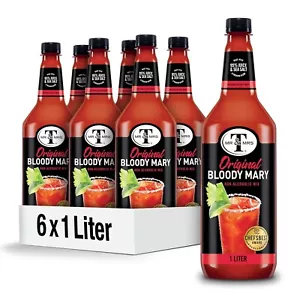 Mr & Mrs T Original Bloody Mary Mix, 1 L bottle (Pack of 6), Tomato Juice Blend - Picture 1 of 10