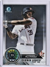 2018 Bowman Chrome - YORDAN ALVAREZ - BOWMAN SCOUTS #BTP-55 - Houston Astros