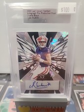 2022 Leaf Valiant Football Autograph Pre Production Proof Crystal Black Cade...