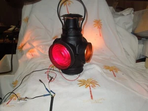 ADLAKE nicht schwitzende Chicago Railroad Zug Schalter Lampe SANTA FE RR selten elektrisch - Bild 1 von 24