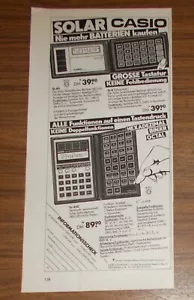 Rara Calcolatrice Solare Pubblicità Vintage CASIO SL-80 FX-450 1983 - Foto 1 di 1