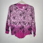 NWT Electric & Rose Tie Dye Floral Open Back Women Small Athleisure Sweatshirt