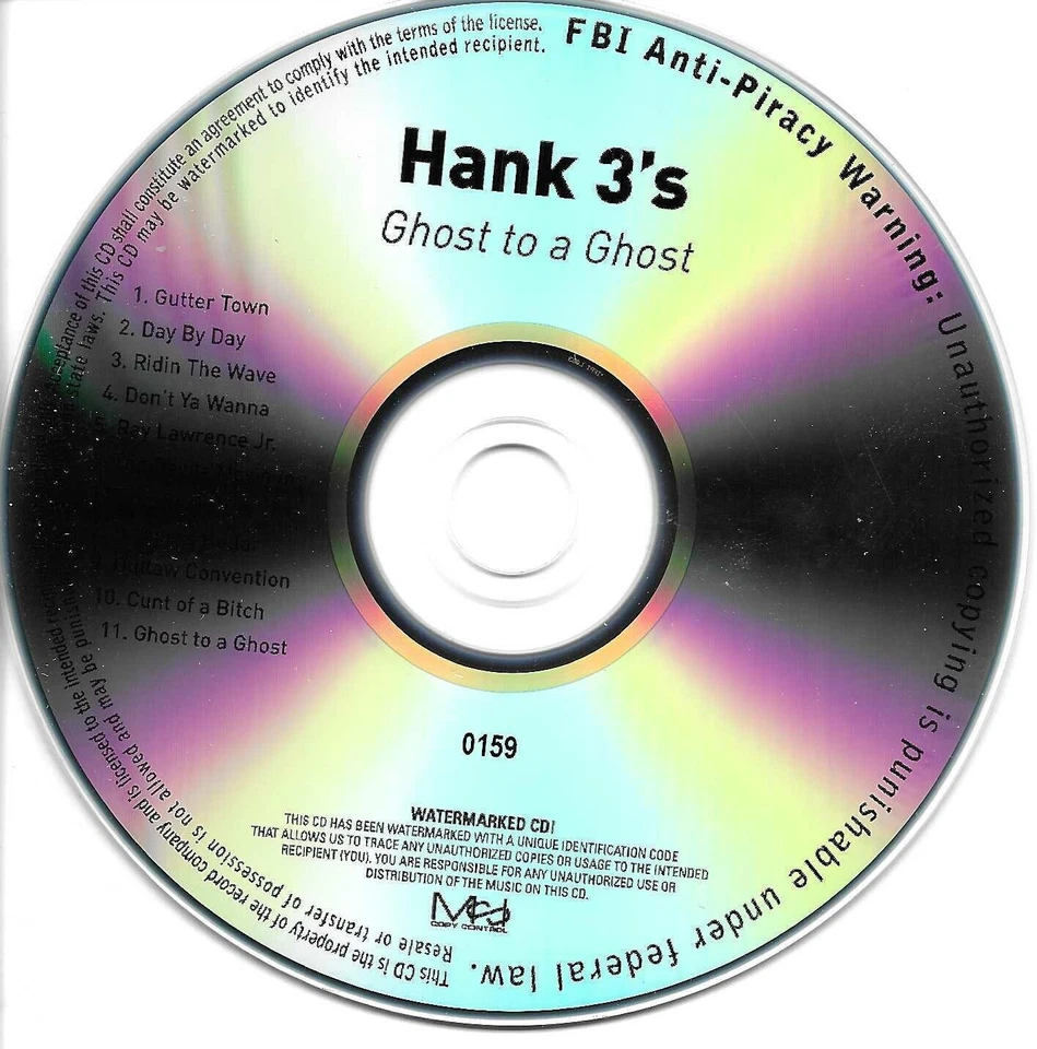 ХЭНК УИЛЬЯМС III призрак РЕДКАЯ ADVNCE один диск версия TST пресс промо CD 3 - Изображение 1 из 1