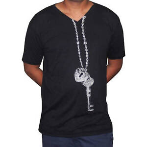100% Cotone Nero T Shirt The Key One Love Cjamaica Camicia Rasta Irie Cy