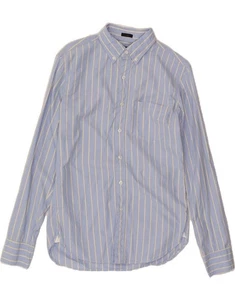 J. CREW Mens Slim Shirt Small Blue Striped Cotton BL10 - Picture 1 of 4