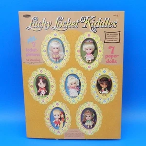 Vintage Liddle Kiddles PAPER DOLLS LOCKETS Book Whitman Mattel 1967 *WOW UNCUT* - Picture 1 of 12