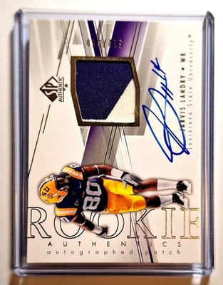 Jarvis Landry 2014 Upper Deck SP Authentic Jersey Patch Auto # 222. - Image 1 of 3