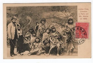 CHILE FRANCE Human Zoo Yaganes Onas Selknam Punta Arenas Tierra del Fuego II - Imagen 1 de 2