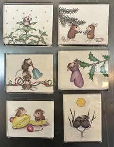 House Mouse Designs Mice Refrigerator Magnets Ellen Jareckie Lot 6 Cute - Picture 1 of 9