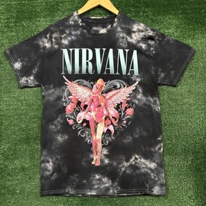 Nirvana In Utero Grunge Band Tie-Dye T-shirt Size Medium - Picture 1 of 4