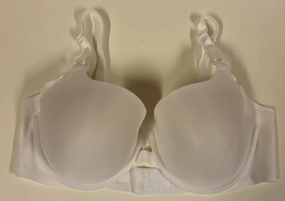Warner's T-Shirt Bra 38C Smoothing Comfort Underwire WHITE  TA4356 - Image 1 of 4