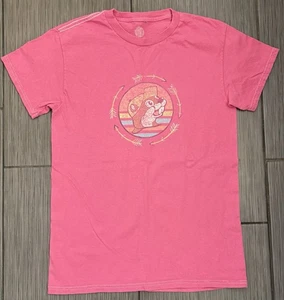 Buc-ee’s Women’s Pink Short Sleeve Double Sided T-shirt Size Small Dogs - Picture 1 of 4