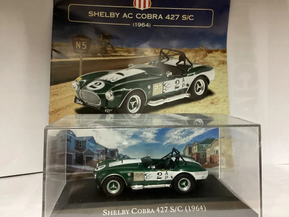 American cars SHELBY AC COBRA 427 S/C  1964,  1:43, die-cast, nuova DEAGOSTINI - Immagine 1 di 4