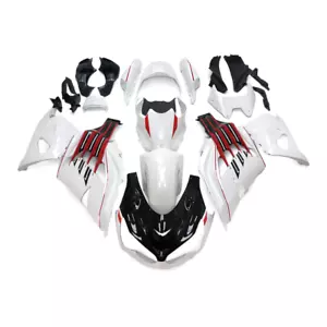 ABS Fairing Kit for Kawasaki 2012 - 2021 ZX-14R ZZ-R1400 White Black Bodywork - Bild 1 von 8