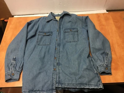 Arrow Blue Jean Co. Workwear Jacket Denim Quilted Lined Blue Size M Medium - Image 1 of 4