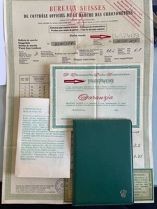 ROLEX GARANZIA + SCHEDA INTERVENTO + TRADUZIONE + PORTAGARANZIA NON SCRITTA - Photo 1/5