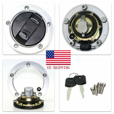 Fuel Gas Tank Cap Cover Key For Suzuki GSXR750 GSXR600 GSXR1000 2004-2016 Foto 1 de 4