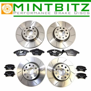 Golf GTi mk5 04-08 Bremsscheiben vorne hinten genoppen gerillt Mintex Beläge - Bild 1 von 11