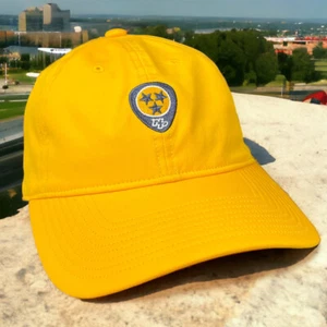 Nashville Predators Hat Yellow Gold Adjustable Strap Back NHL Patch Logo Cap NEW - Picture 1 of 6