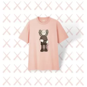KAWS x Uniqlo Companion T-Shirt Pink US Size 3XL - Picture 1 of 3