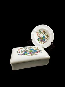 Wedgwood Montreal Cigarette Table Box Trinket Box and Ashtray Ring Dish Set... - Picture 1 of 12