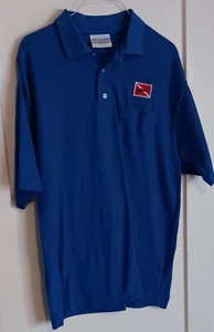 Bahamas Dive Scuba Diving Polo Golf T Shirt L Large - Picture 1 of 5