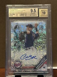 Andrew Bechtold 2019 Bowman 1ST Chrome Prospect Autos Speckle Refractor BGS 9.5